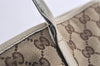 Authentic GUCCI New Britt Shoulder Tote Bag GG Canvas Leather 169945 Brown 2887J