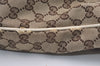 Authentic GUCCI New Britt Shoulder Tote Bag GG Canvas Leather 169945 Brown 2887J