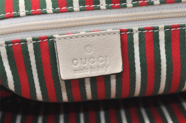 Authentic GUCCI New Britt Shoulder Tote Bag GG Canvas Leather 169945 Brown 2887J