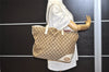 Authentic GUCCI New Britt Shoulder Tote Bag GG Canvas Leather 169945 Brown 2887J