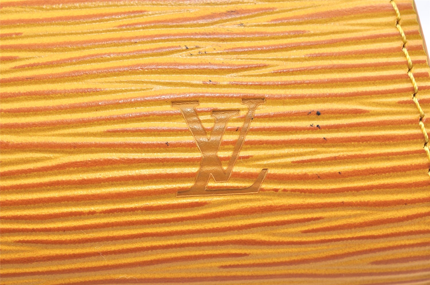 Authentic Louis Vuitton Epi Dauphine Cosmetic Pouch Yellow M48449 LV Junk 2887K