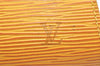 Authentic Louis Vuitton Epi Dauphine Cosmetic Pouch Yellow M48449 LV Junk 2887K