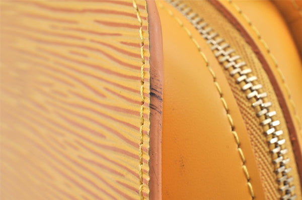 Authentic Louis Vuitton Epi Dauphine Cosmetic Pouch Yellow M48449 LV Junk 2887K