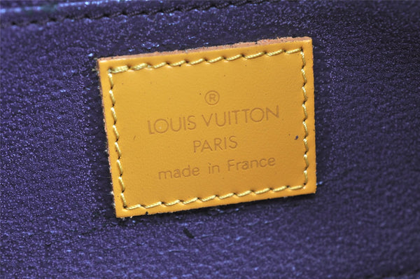 Authentic Louis Vuitton Epi Dauphine Cosmetic Pouch Yellow M48449 LV Junk 2887K