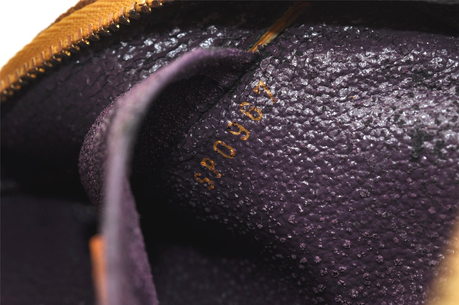 Authentic Louis Vuitton Epi Dauphine Cosmetic Pouch Yellow M48449 LV Junk 2887K