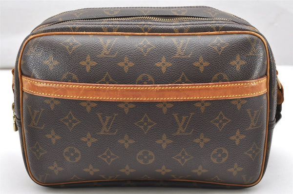 Authentic Louis Vuitton Monogram Reporter PM Shoulder Cross Bag M45254 LV 2888K