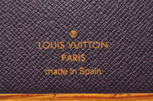 Authentic Louis Vuitton Epi Agenda Posh Notebook Cover Yellow R20529 LV 2889I