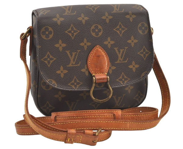 Authentic Louis Vuitton Monogram Saint Cloud MM M51243 Shoulder Cross Bag 2889J