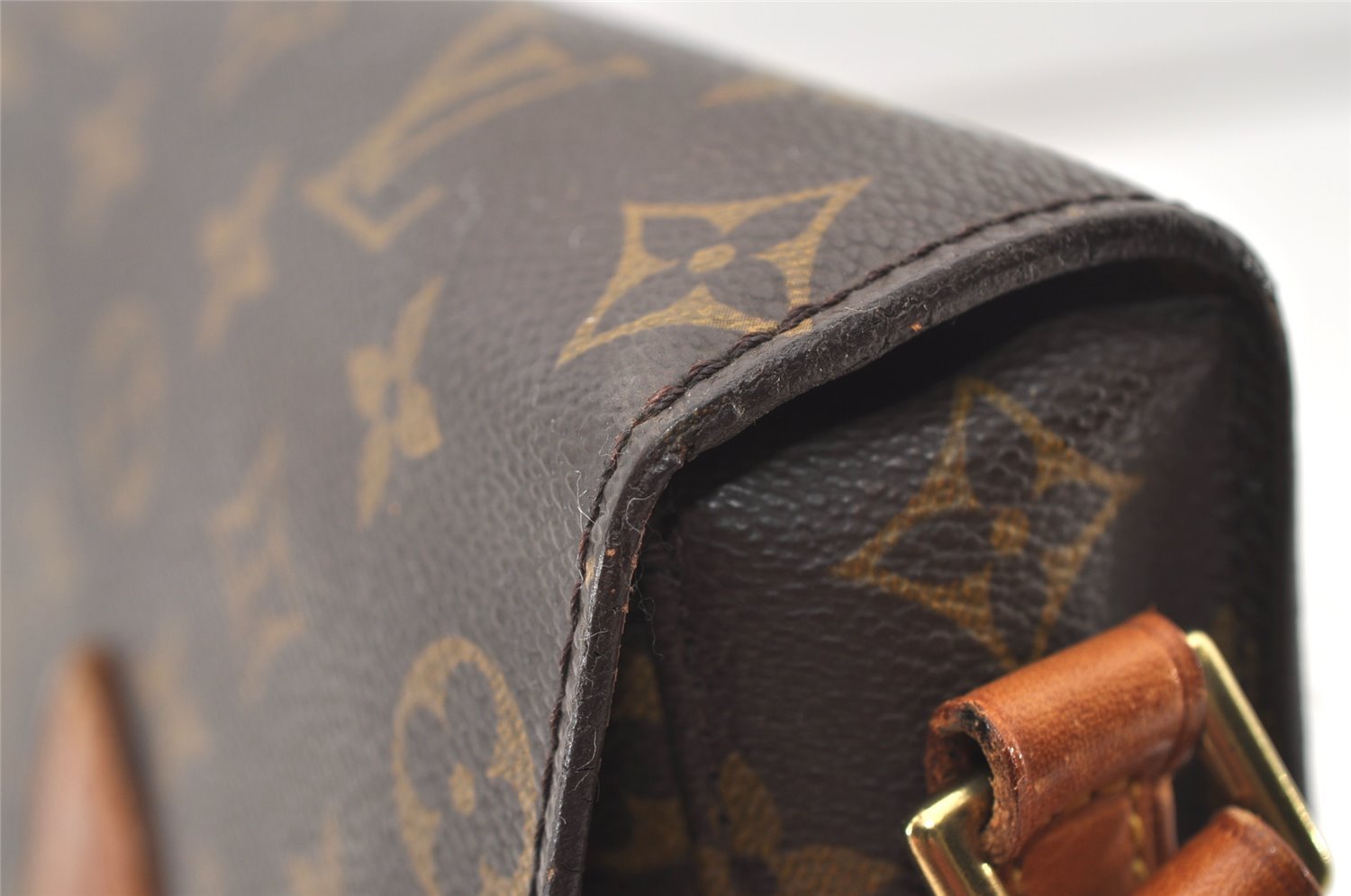 Authentic Louis Vuitton Monogram Saint Cloud MM M51243 Shoulder Cross Bag 2889J