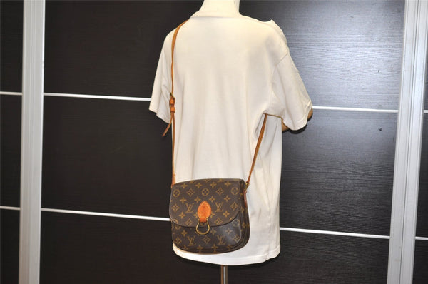 Authentic Louis Vuitton Monogram Saint Cloud MM M51243 Shoulder Cross Bag 2889J
