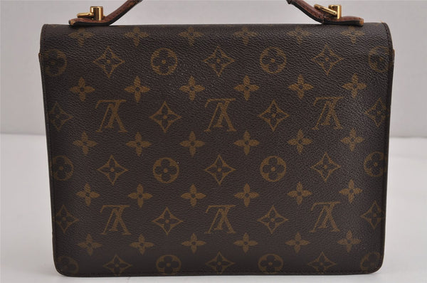 Authentic Louis Vuitton Monogram Monceau 2Way Hand Bag M51187 Junk 2892J