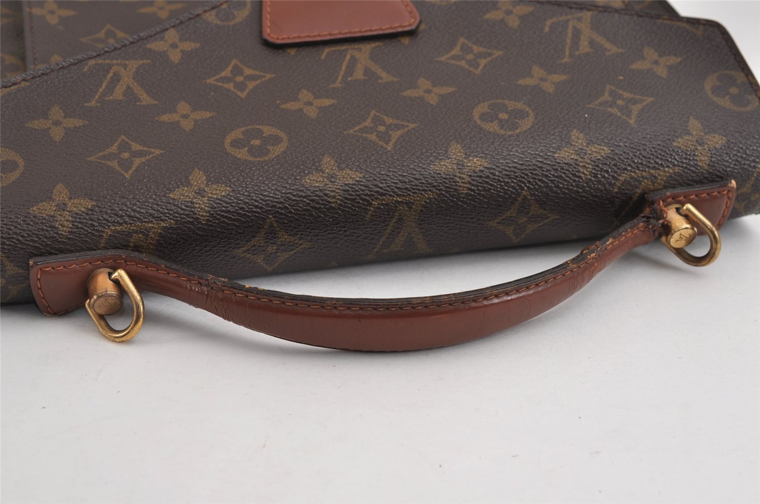 Authentic Louis Vuitton Monogram Monceau 2Way Hand Bag M51187 Junk 2892J