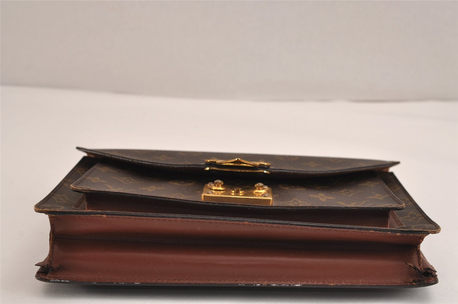 Authentic Louis Vuitton Monogram Monceau 2Way Hand Bag M51187 Junk 2892J