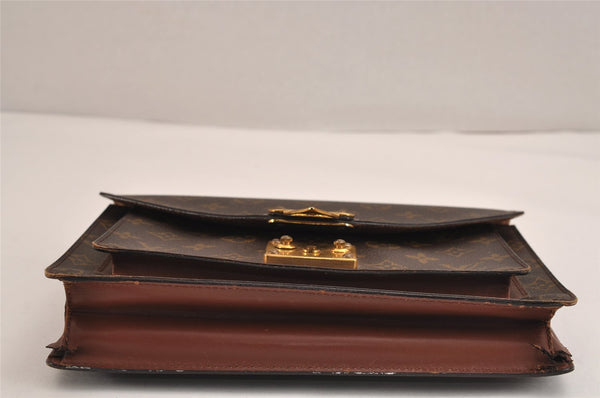 Authentic Louis Vuitton Monogram Monceau 2Way Hand Bag M51187 Junk 2892J
