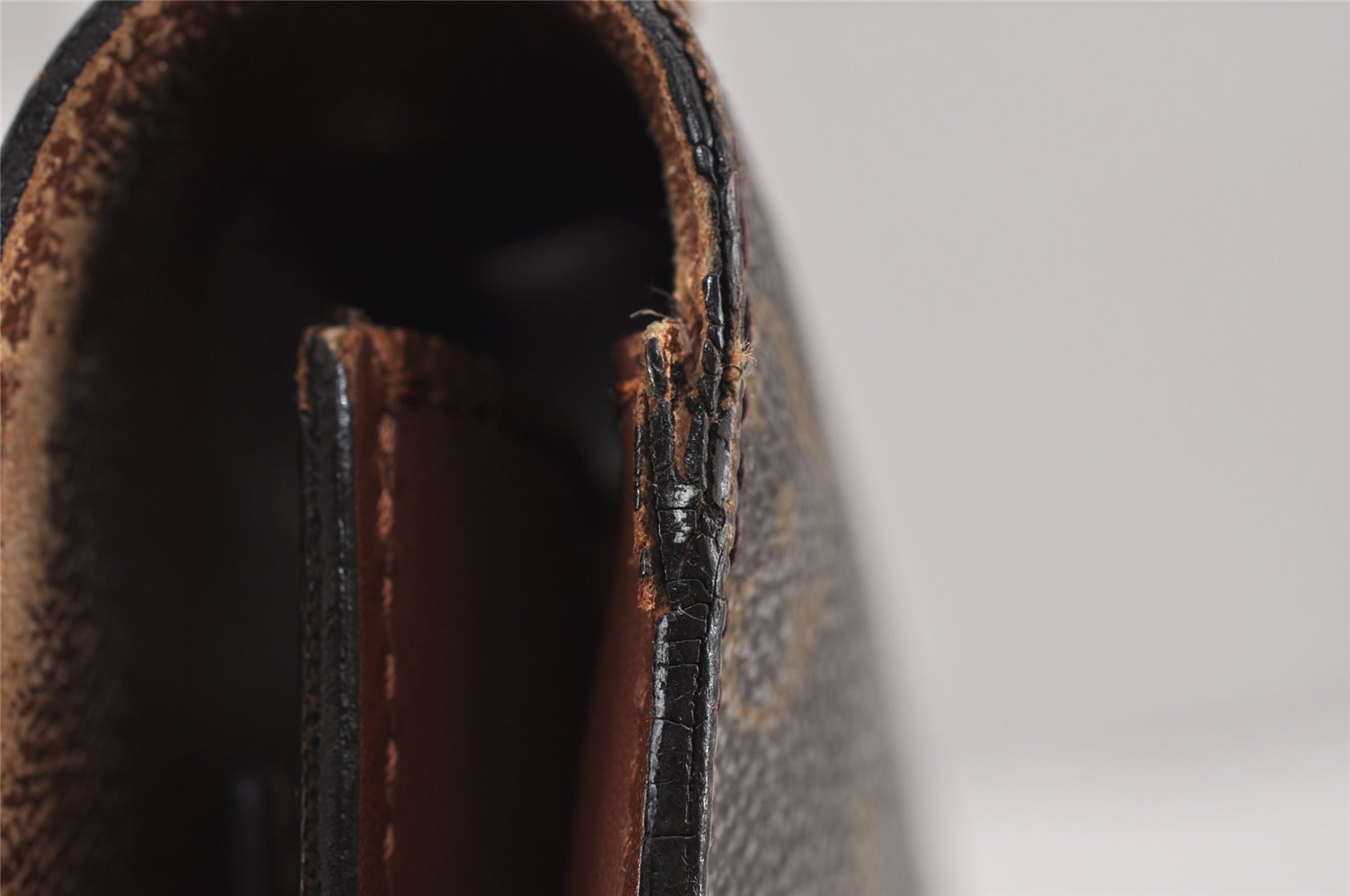 Authentic Louis Vuitton Monogram Monceau 2Way Hand Bag M51187 Junk 2892J