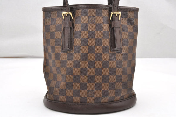 Authentic Louis Vuitton Damier Marais Bucket Shoulder Tote Bag N42240 LV 2892K