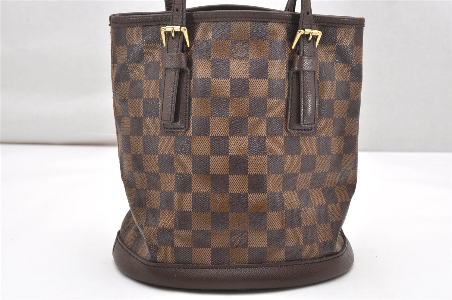 Authentic Louis Vuitton Damier Marais Bucket Shoulder Tote Bag N42240 LV 2892K