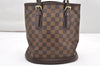 Authentic Louis Vuitton Damier Marais Bucket Shoulder Tote Bag N42240 LV 2892K
