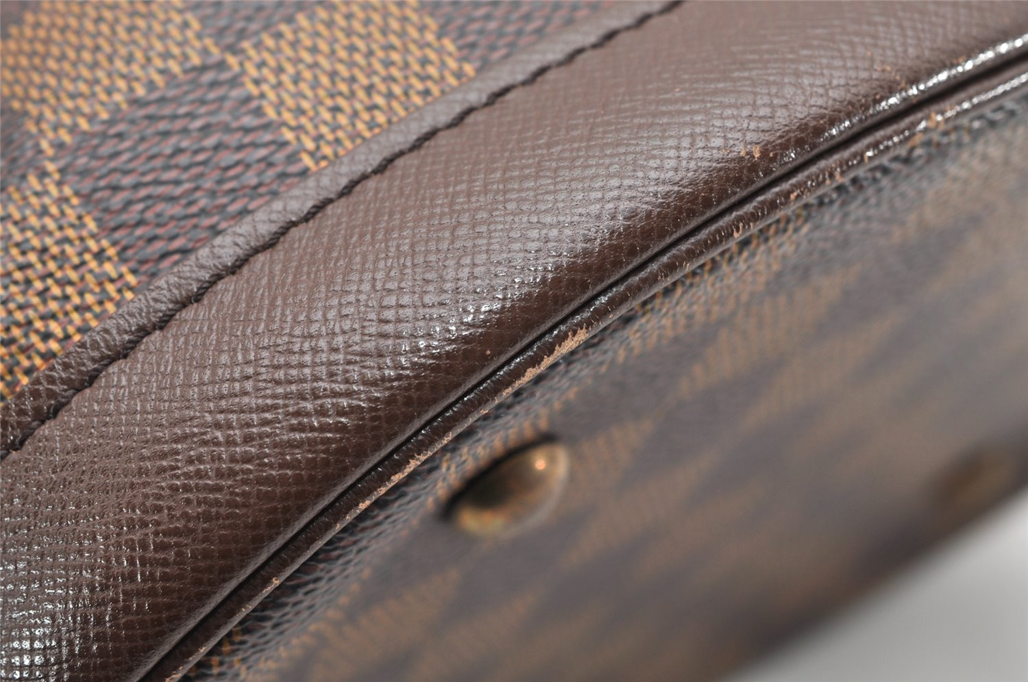 Authentic Louis Vuitton Damier Marais Bucket Shoulder Tote Bag N42240 LV 2892K