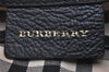 Authentic BURBERRY Vintage Leather Shoulder Cross Body Bag Purse Black 2893I