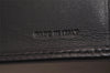 Authentic FENDI Zucchino Bifold Wallet Purse Canvas Leather Black Box 2893J