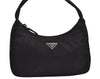 Authentic PRADA Vintage Nylon Tessuto Shoulder Hand Bag Purse Black 2894J