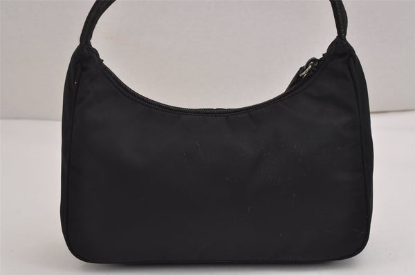 Authentic PRADA Vintage Nylon Tessuto Shoulder Hand Bag Purse Black 2894J