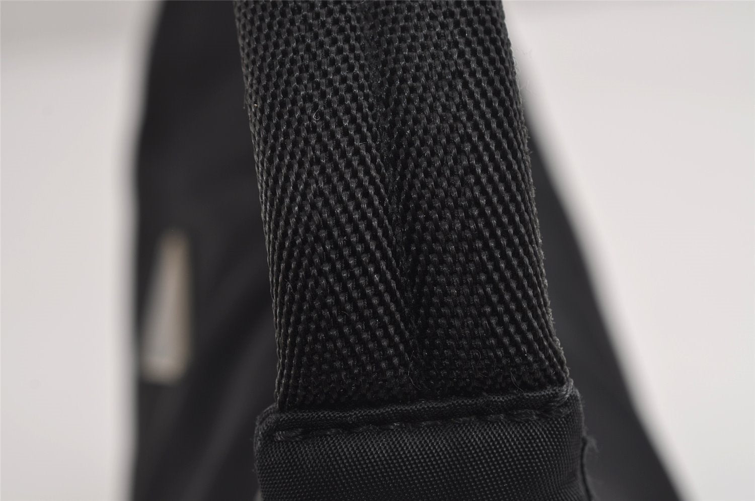 Authentic PRADA Vintage Nylon Tessuto Shoulder Hand Bag Purse Black 2894J