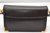 Authentic Christian Dior Vintage Shoulder Bag Purse Leather Brown 2894K