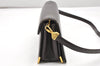 Authentic Christian Dior Vintage Shoulder Bag Purse Leather Brown 2894K