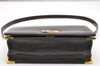 Authentic Christian Dior Vintage Shoulder Bag Purse Leather Brown 2894K