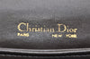 Authentic Christian Dior Vintage Shoulder Bag Purse Leather Brown 2894K