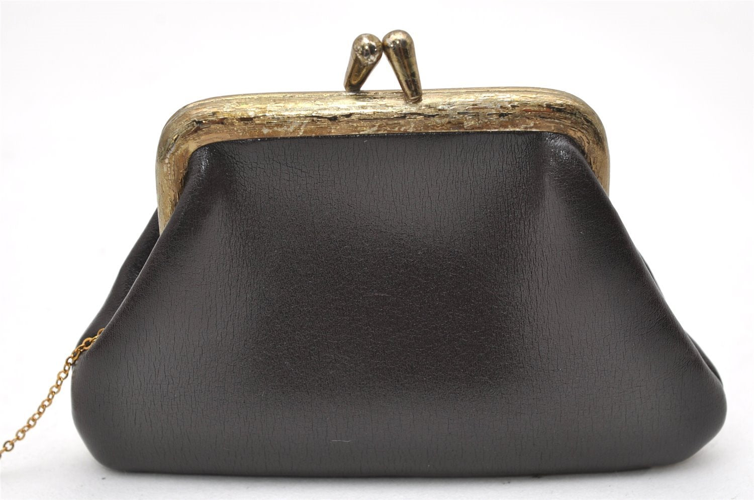 Authentic Christian Dior Vintage Shoulder Bag Purse Leather Brown 2894K