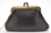 Authentic Christian Dior Vintage Shoulder Bag Purse Leather Brown 2894K