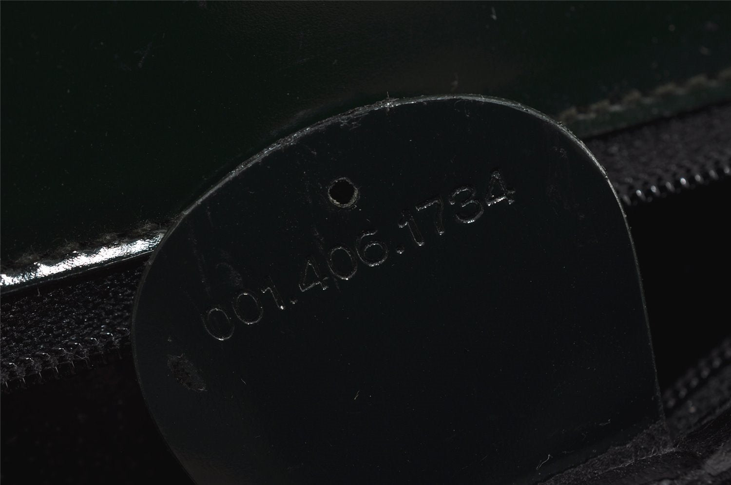 Authentic GUCCI Vintage Shoulder Hand Bag Purse Enamel Green Junk 2895I