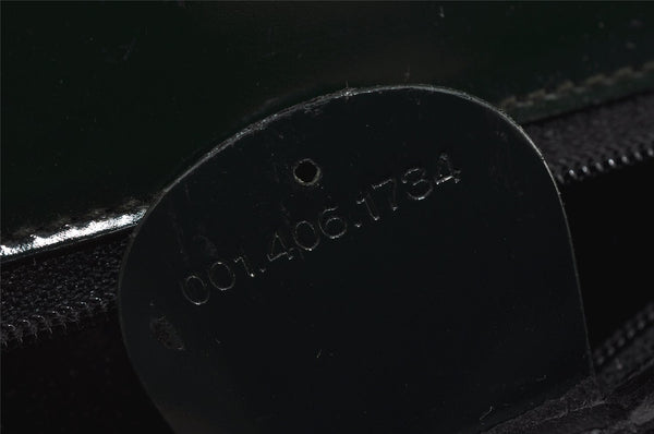 Authentic GUCCI Vintage Shoulder Hand Bag Purse Enamel Green Junk 2895I