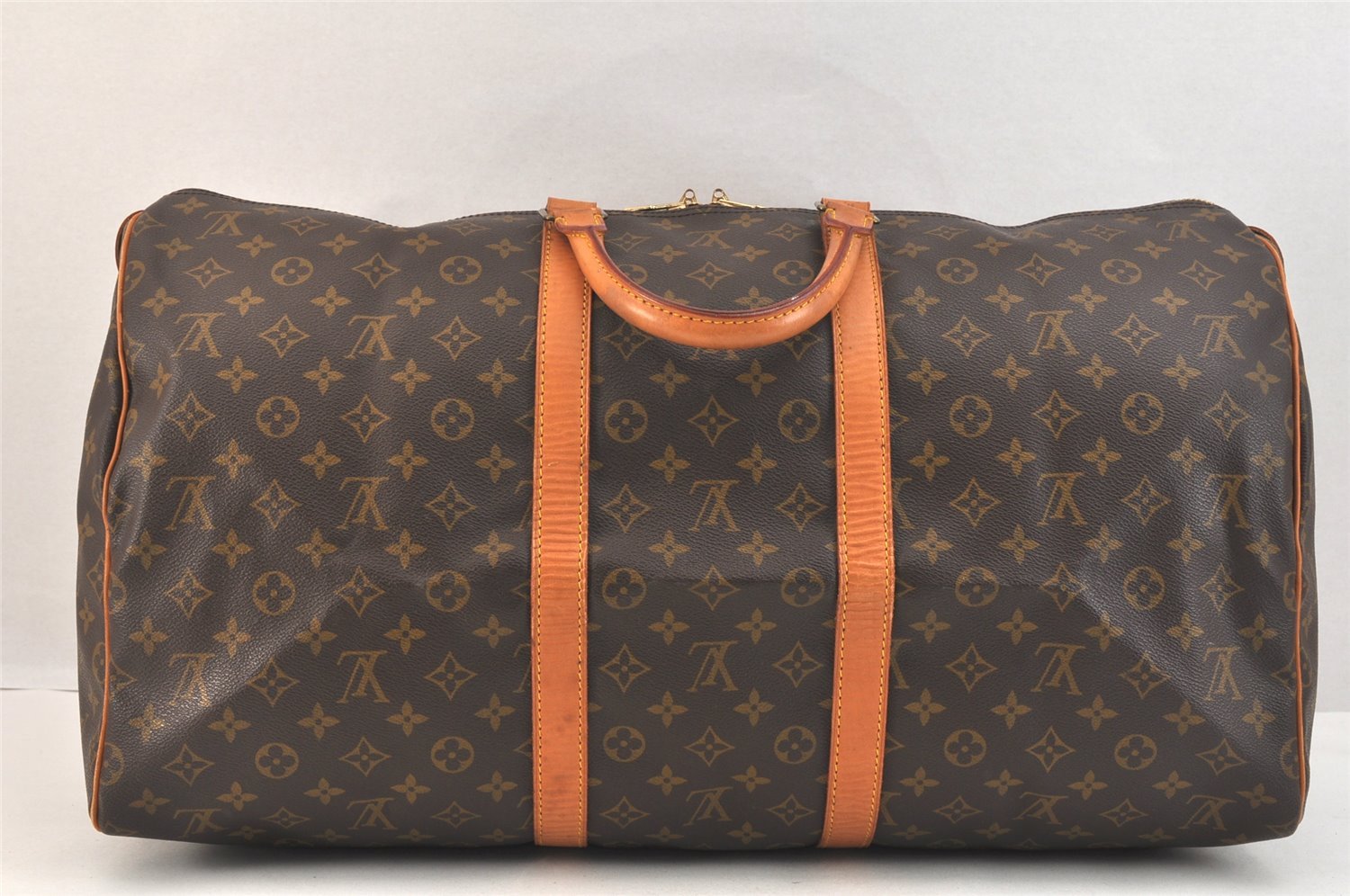 Authentic Louis Vuitton Monogram Keepall 55 Travel Boston Bag M41424 LV 2895K