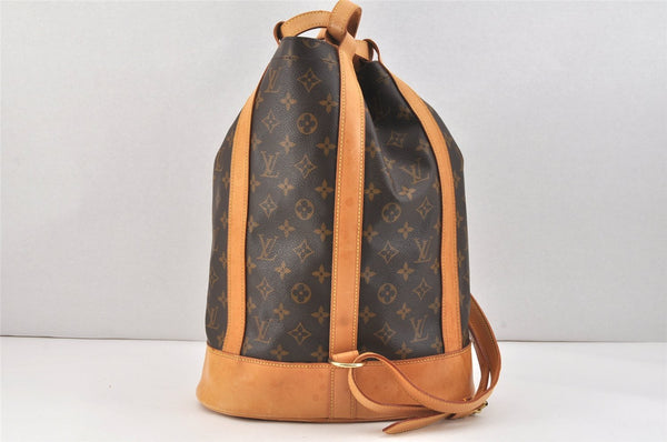 Authentic Louis Vuitton Monogram Randonnee PM Shoulder Bag M42243 LV 2896K