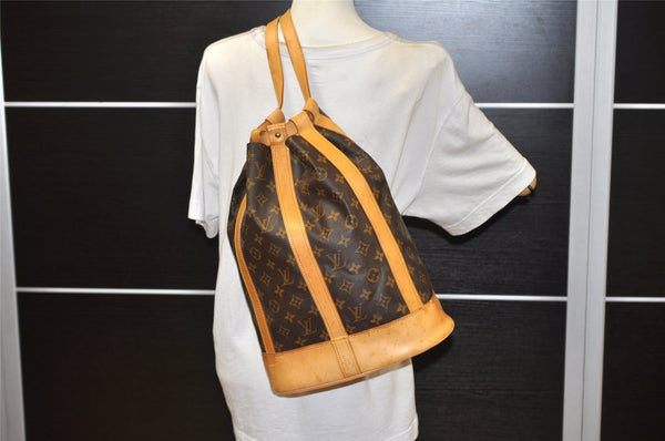 Authentic Louis Vuitton Monogram Randonnee PM Shoulder Bag M42243 LV 2896K