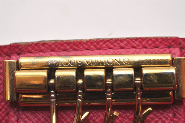 Authentic Louis Vuitton Monogram Multicles 4 Hooks Key Case Pink M41945 LV 2897I
