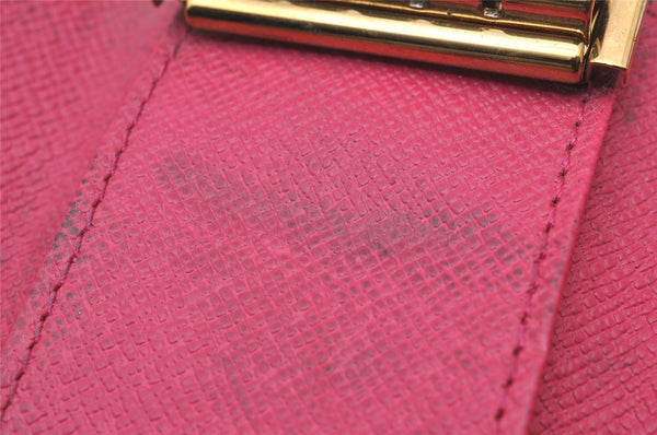 Authentic Louis Vuitton Monogram Multicles 4 Hooks Key Case Pink M41945 LV 2897I