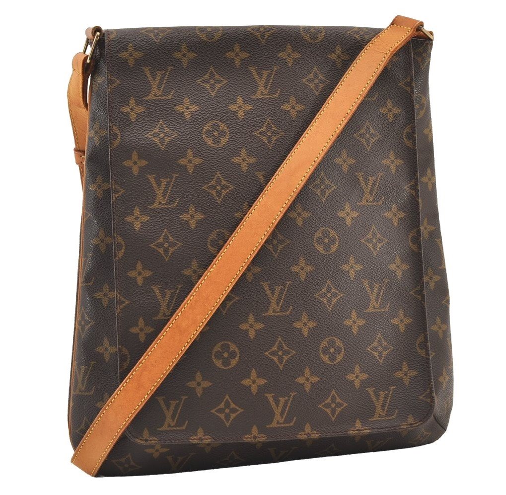 Authentic Louis Vuitton Monogram Musette Shoulder Cross Body Bag M51256 LV 2897J