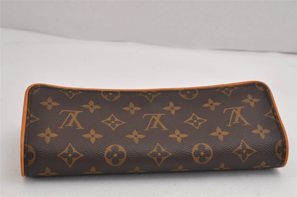 Authentic Louis Vuitton Monogram Pochette Twin GM Shoulder Bag M51852 LV 2898J