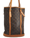 Authentic Louis Vuitton Monogram Bucket GM Shoulder Tote Bag M42236 Junk 2899J