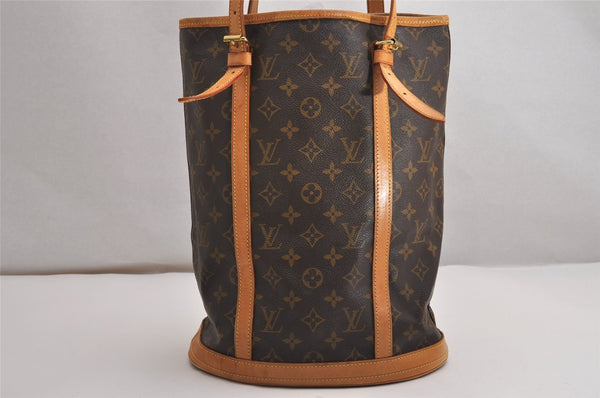 Authentic Louis Vuitton Monogram Bucket GM Shoulder Tote Bag M42236 Junk 2899J