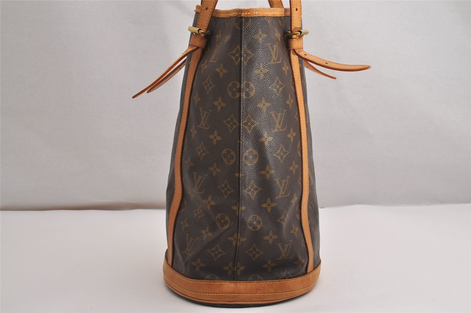 Authentic Louis Vuitton Monogram Bucket GM Shoulder Tote Bag M42236 Junk 2899J