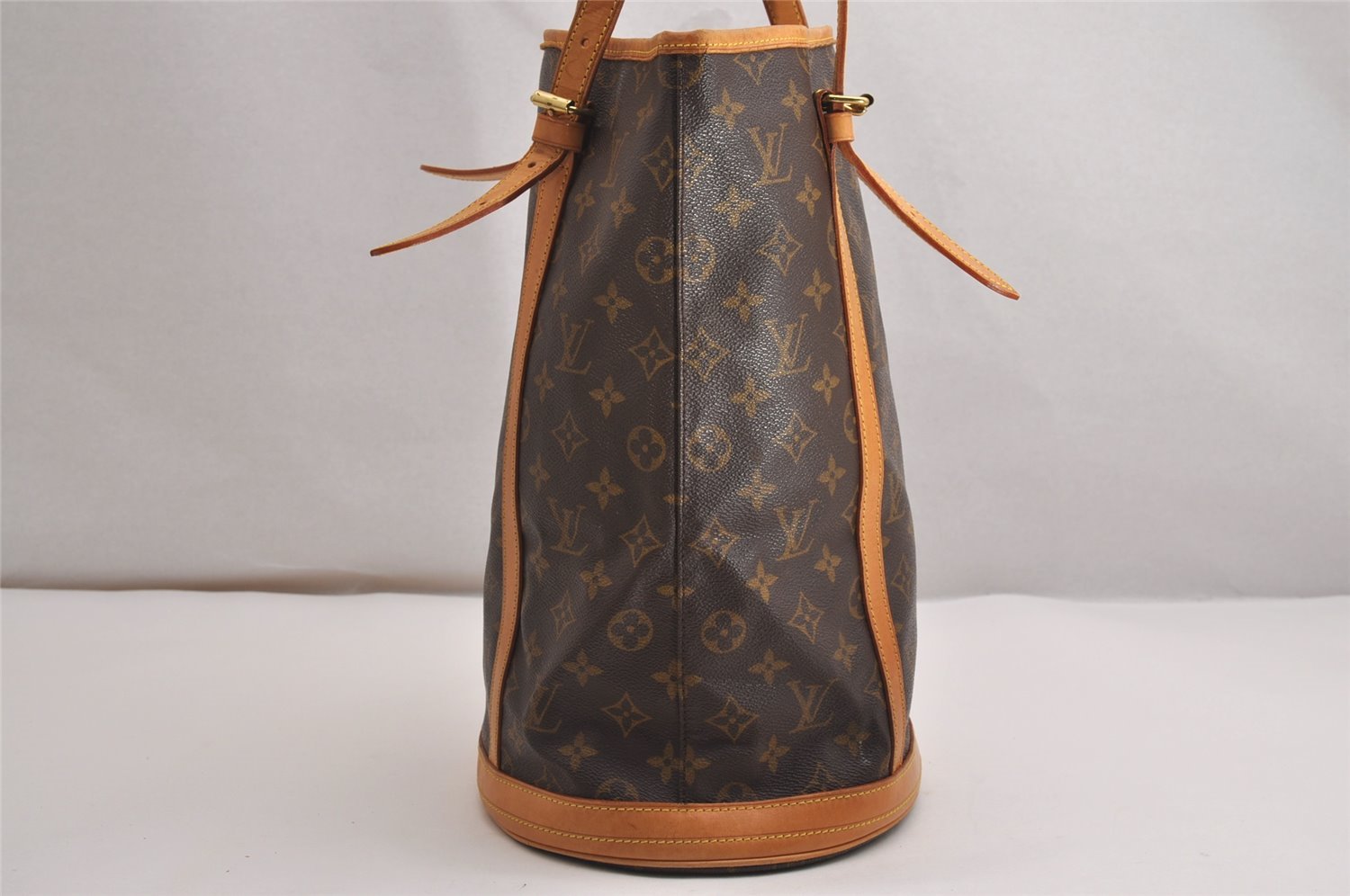 Authentic Louis Vuitton Monogram Bucket GM Shoulder Tote Bag M42236 Junk 2899J