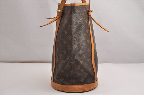 Authentic Louis Vuitton Monogram Bucket GM Shoulder Tote Bag M42236 Junk 2899J