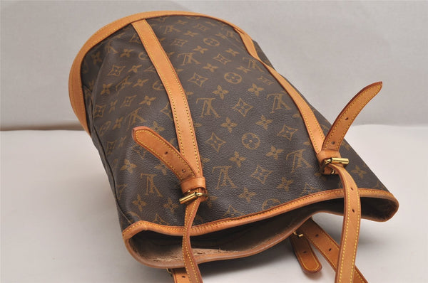 Authentic Louis Vuitton Monogram Bucket GM Shoulder Tote Bag M42236 Junk 2899J