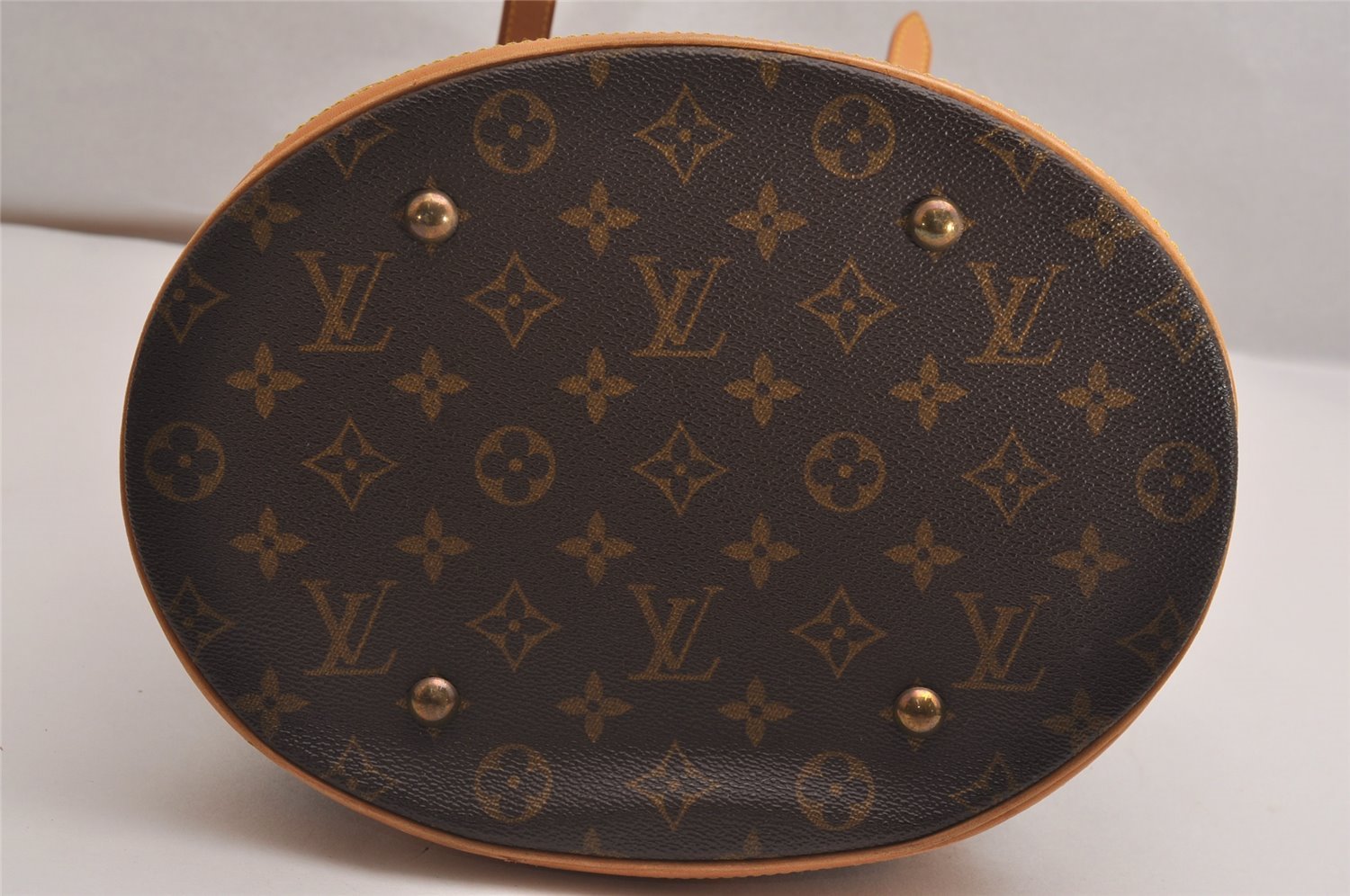 Authentic Louis Vuitton Monogram Bucket GM Shoulder Tote Bag M42236 Junk 2899J